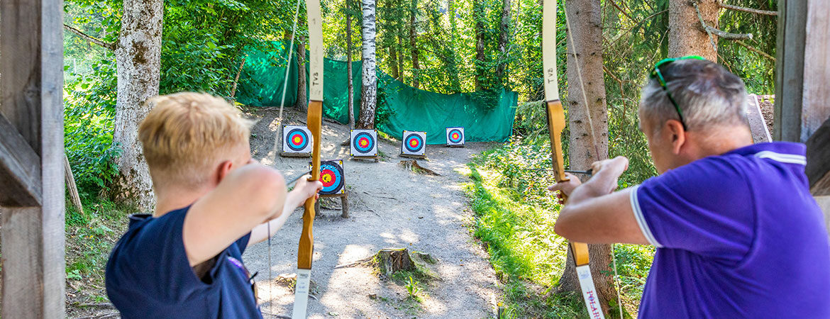 Bogenschießen im Sommerurlaub in Flachau, Salzburger Land