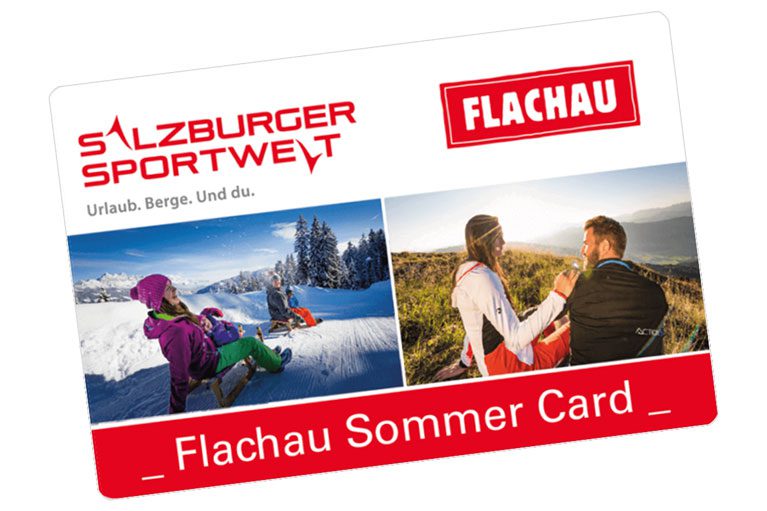 Bonuskarte für Urlaubsgäste: Salzburger Sportwelt Card bzw. Flachau Sommer card